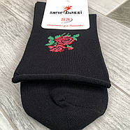 Шкарпетки жіночі без гумки демісезонні бавовна ВженеBOSSі, розмір 23-25, чорні, 10851, фото 3