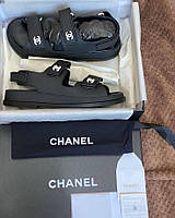 Chanel Chanel ''Dad"" Sandals Black Premium 40 m
