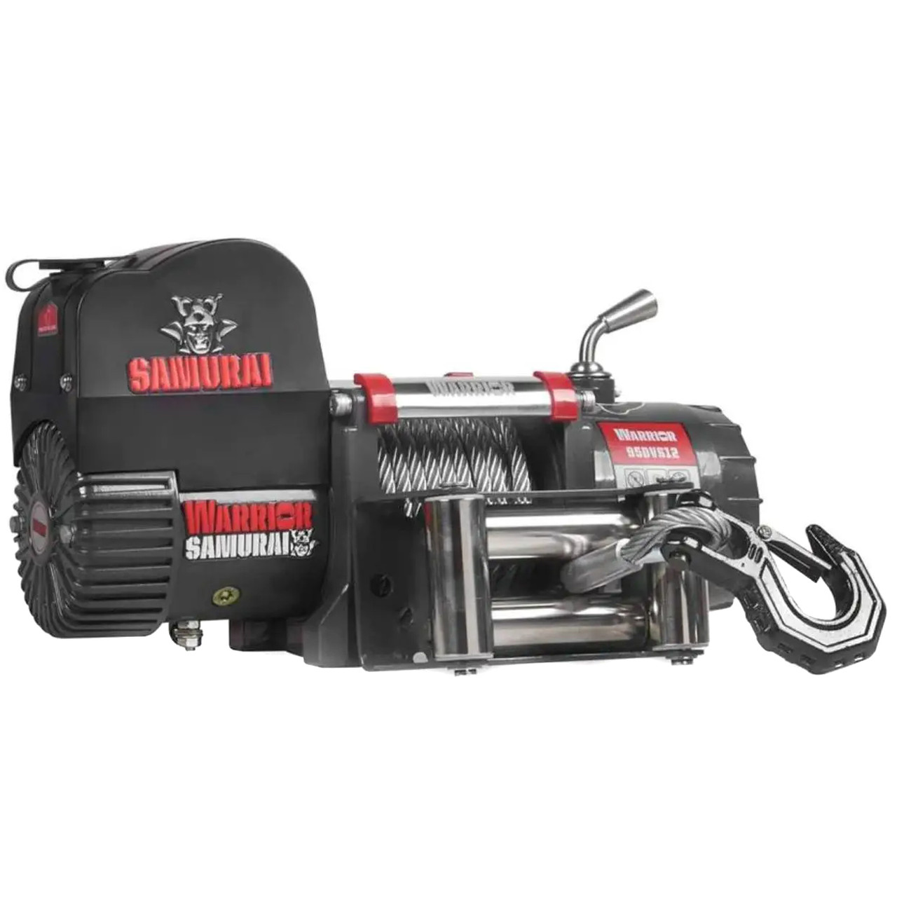 Електрична лебідка SAMURAI 9500 з коротким барабаном Warrior Winches