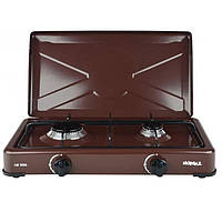 Газовая плита настольная NURGAZ NG-3006 2 конфорки Brown (3_01820) CM, код: 7992672