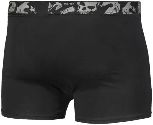 Набор Трусы (2 шт в комплекте) Sturm Mil-Tec Boxer Shorts Skull Schwarz S Черные (11200102) XL - фото 2 - id-p2070990381
