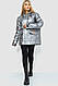 Пуховик жіночий єврозима, колір сріблястий, 131R0023-1, фото 2