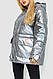 Пуховик жіночий єврозима, колір сріблястий, 131R0023-1, фото 3