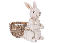 Декоративна статуетка Кролик із підставкою для яйця 9,5см.
