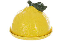 Масляна керамічна Lemon, D17*14см, колір-жовтий