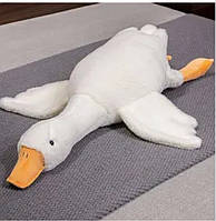 Іграшка подушка Гусак - обнімуся антистрес м'яка велика 130 см білий
