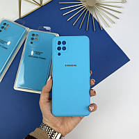 Силиконовый чехол на Samsung Galaxy A12 Blue (16)