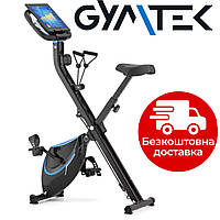 Велотренажер Gymtek FX600 магнитный с эспандерами синий / складывающаяся конструкция / Кардиотренажеры