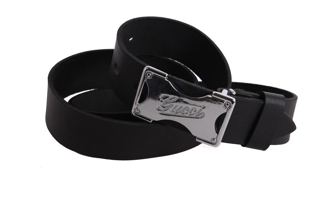 Чоловічий ремінь з натуральної шкіри під джинси 49113 чорний, фото 1