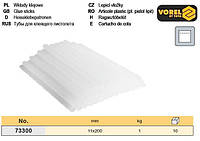 Стрижні клейового пістолета Ø=11 мм l=200 мм 50 штук VOREL-73300