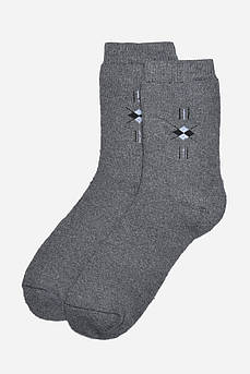 Шкарпетки чоловічі махрові сірого кольору розмір 40-45 171279M