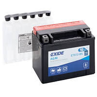 Аккумуляторы мото Exide ETX12-BS: 10 А·ч - 12 V; 150 (ETX12-BS), 150x87x130 мм