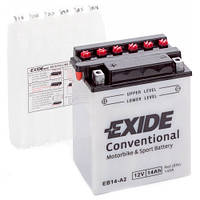 Акумулятори мото Exide EB14-A2: 14 А·год - 12 V; 145 (EB14-A2), 134x89x166 мм