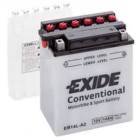 Акумулятори мото Exide EB14L-A2: 14 А·год - 12 V; 145 (EB14L-A2), 134x89x166 мм