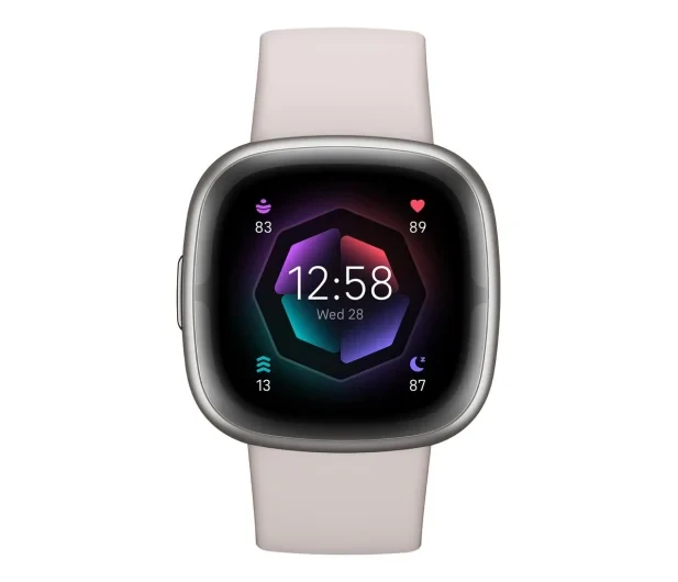 Смарт-годинник Google Fitbit Sense 2 біло-сірий (FB521SRWT)