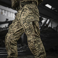 M-Tac мужские тактические штаны пиксель с наколенниками военные боевые штаны Gen.II рип-стоп MM14 30/34