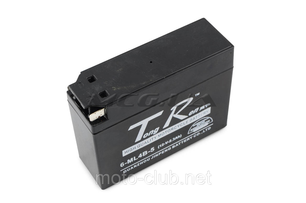 Акумулятор на мототехніку 12 V 2,3 А пастовий, Suzuki "TR" (113x39x89, ``таблетка', чорний), фото 1