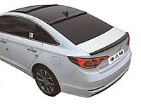 Козырёк на стекло Hyundai Sonata LF 2015-2019 ABS пластик, цвет черный глянец