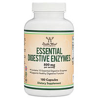 Пищеварительные ферменты Double Wood Essential Digestive Enzymes 800 mg 180 Caps KS, код: 7847750