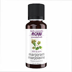 Ефірна олія іспанського майорану Now Foods Marjoram Oil 3 мл (1fl.oz)