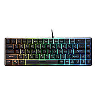 Клавиатура игровая 2E 2E-KG345TR GAMING KG345 RGB 68key USB2.0 Transparent ENG\RU\UA Black