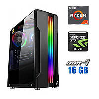 Ігровий ПК Tower NEW / AMD Ryzen 3 4100 (4 (8) ядра по 3.8 - 4.0 GHz) NEW / 16 GB DDR4 NEW / 480 GB SSD NEW / nVidia GeForce GTX