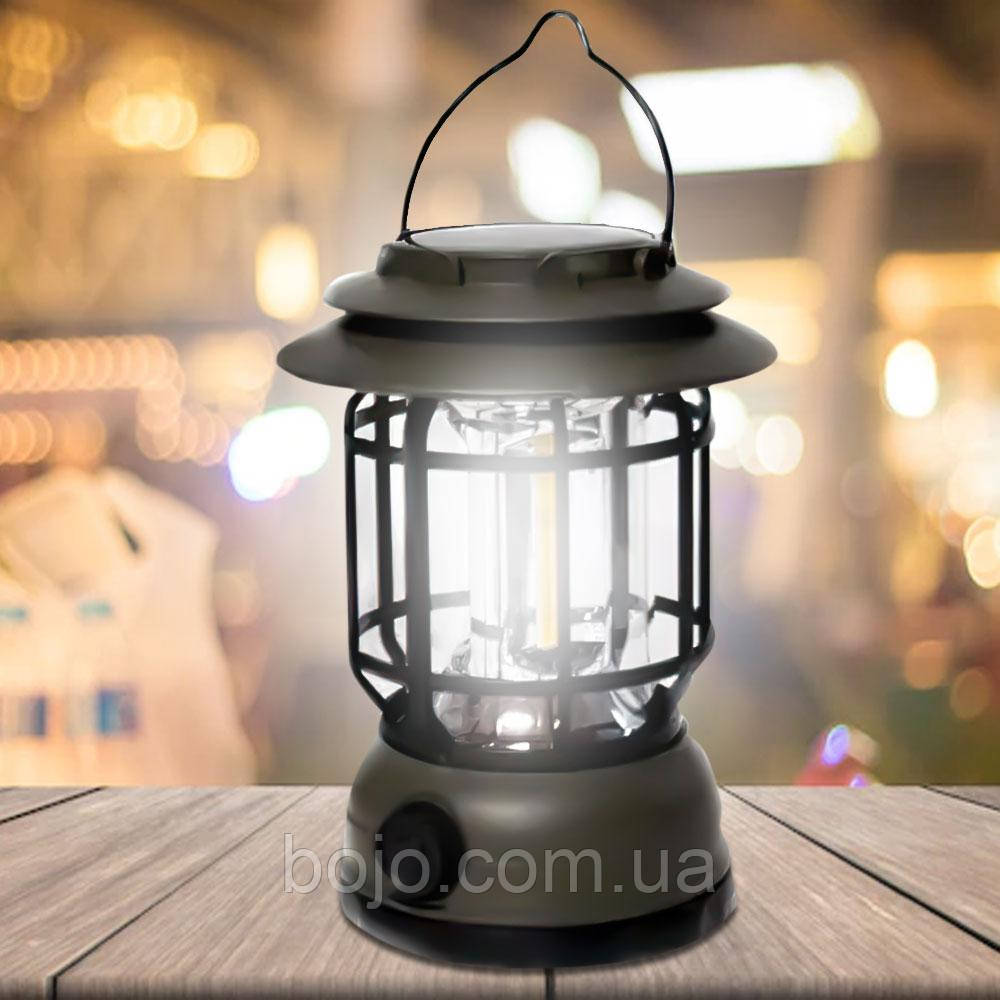 Ліхтар LED кемпінговий акумуляторний Camping Lamp S-27 Сірий (AM-2)