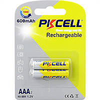 Акумулятор AAA PKCELL AAA600-2B 600mAh 1.2V Ni-MH rechargeable battery  2pcs/card
