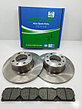 Диск гальмівний передній (к-т лев + оправ +колодки) ВАЗ 2101-07 SHIN KUM, фото 3