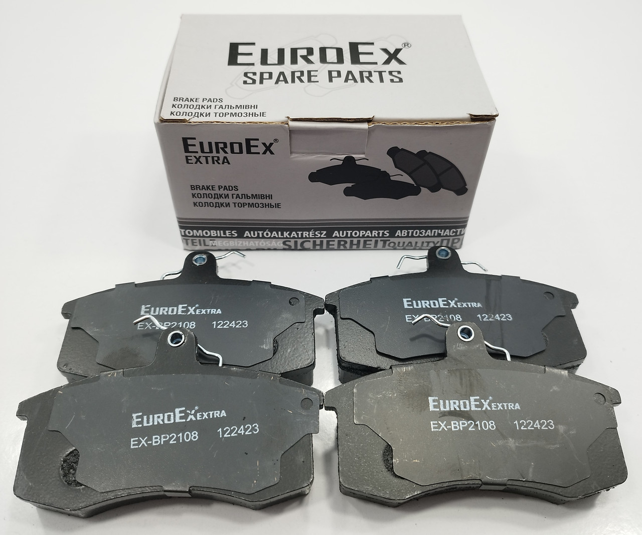 Колодки передние (к-т 4шт) ВАЗ 2108-15 EuroEx Венгрия