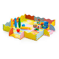 Детский коврик-пазл с бортиками Toys 30x30 WCG EVA - 25 частей