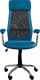 Крісло поворотне Q-336 блакитне, фото 5