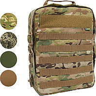 Навесной рюкзак на плитоноску Кордура, Рюкзак мультикам тактический molle, рюкзак ВСУ военный быстросъемный