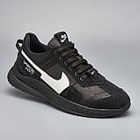 Nike Vapor nxt мужские чёрные стильные кожаные кроссовки, фото 3
