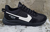 Nike Vapor nxt мужские чёрные стильные кожаные кроссовки, фото 7