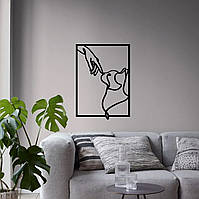Фігурна картина з дерева на стіні в подарунок Pet 50х36см