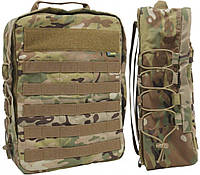 Штурмовий Рюкзак мультикам тактичний моллі, Навісний рюкзак на плитоноску паненль Кордура, рюкзак MultiCam ЗСУ