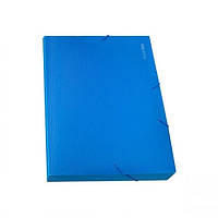 Папка-бокс для документов на резинках "Economix" E31402-02, формат А4, 40мм, синяя