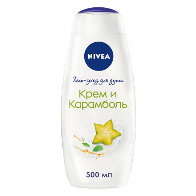 Гель для душу Nivea Крем і Карамболь з олією моної 500 мл (5900017052960/9005800317892) BS