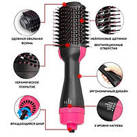 Фен Щітка гребінець 3в1 One step Hair Dryer 1000 Вт 3 режими випрямляч для укладання волосся стайлер з функціє