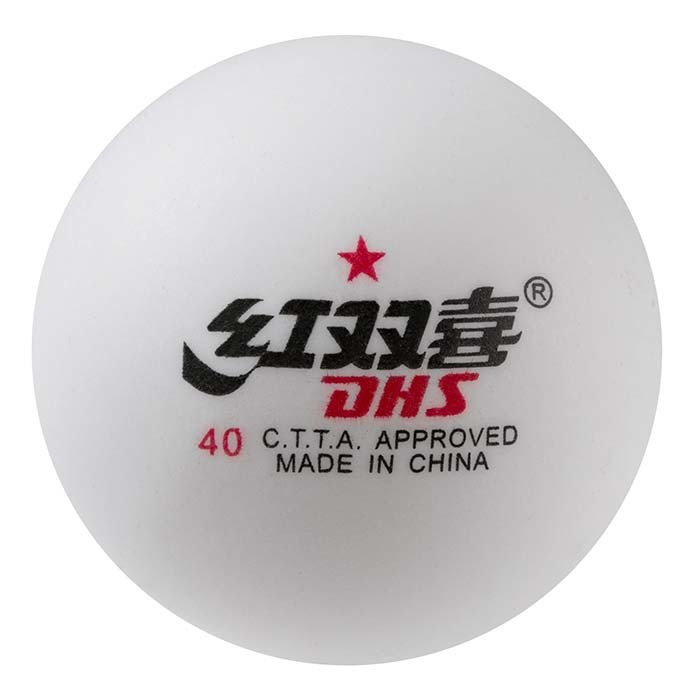 Шарики-мячи для настольного тенниса пинг-понга пластиковые Набор 6 шт DHS 40 мм Белый (D-16) - фото 2 - id-p1477158421
