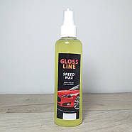 Моментальний глянсовий спрей поліроль для кузова авто Gloss line Speed Wax 200мл (X-379), фото 4