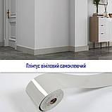 Плінтус вініловий самоклеючий глянцсовий 5000*100*2мм (D) SW-00002121, фото 5