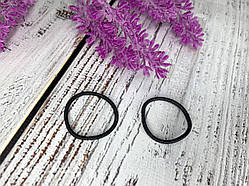 Гумка для волосся тонка (джгутик) 5 см. Колір чорний