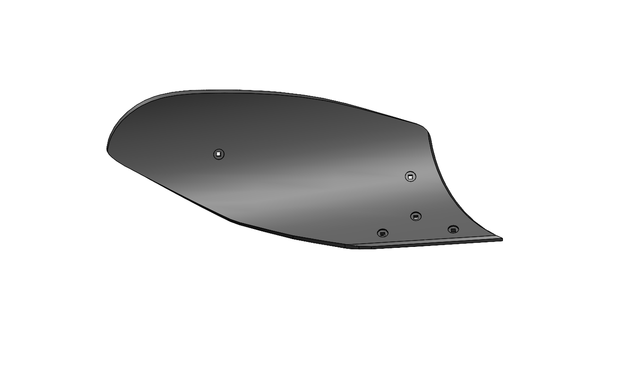 Відвал ДПЛН Діамант R-L МБ12 15мм комплектований підтримкою