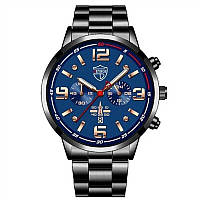 Чоловічий наручний годинник Deyros, black blue