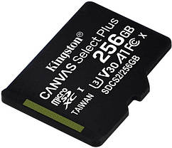 Карта пам'яті для домофону microSDXC Kingston Canvas Select Plus 256 GB Class 10 А1 UHS-1, фото 4