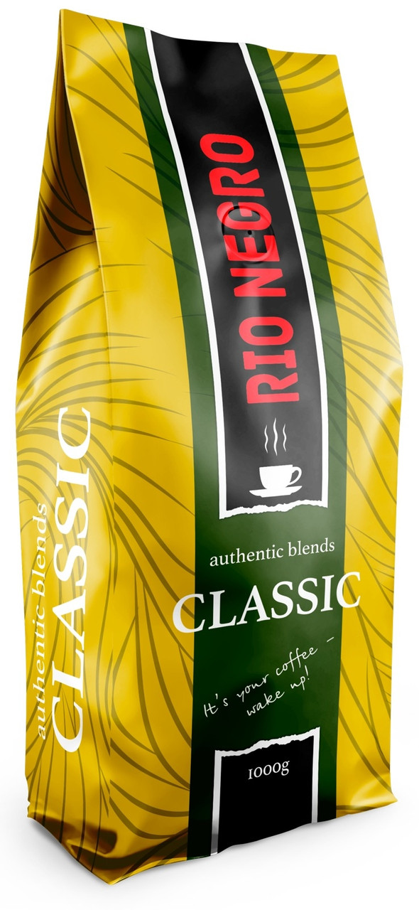 ОРИГІНАЛ! Кава в зернах RIO NEGRO Classic 1кг, 60/40 свіже обсмажування СЕРТИФІКАТ