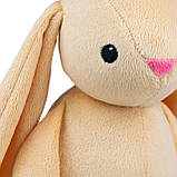 М'яка іграшка KidsQo зайчик Хагсі 23см бежевий (KD722), фото 4