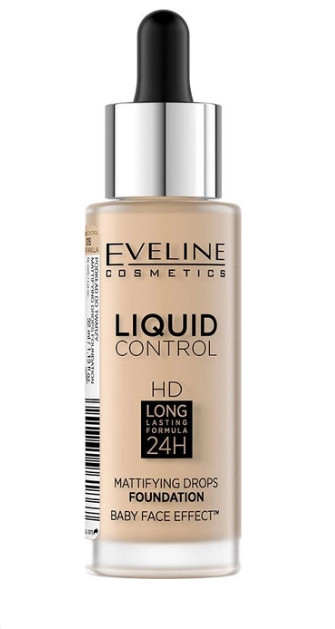 Інноваційна тональна основа Eveline Liquid Control №015 32 мл (5901761961867)
